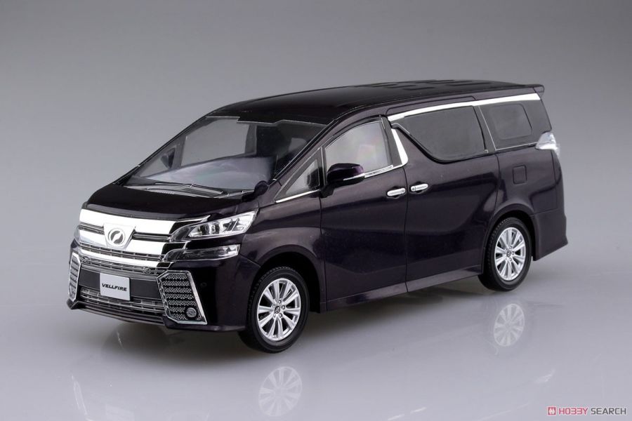 青島社 AOSHIMA 1/32 汽車模型 05632 豐田 Vellfire THE SNAPKIT 黑紫色 汽車模型 