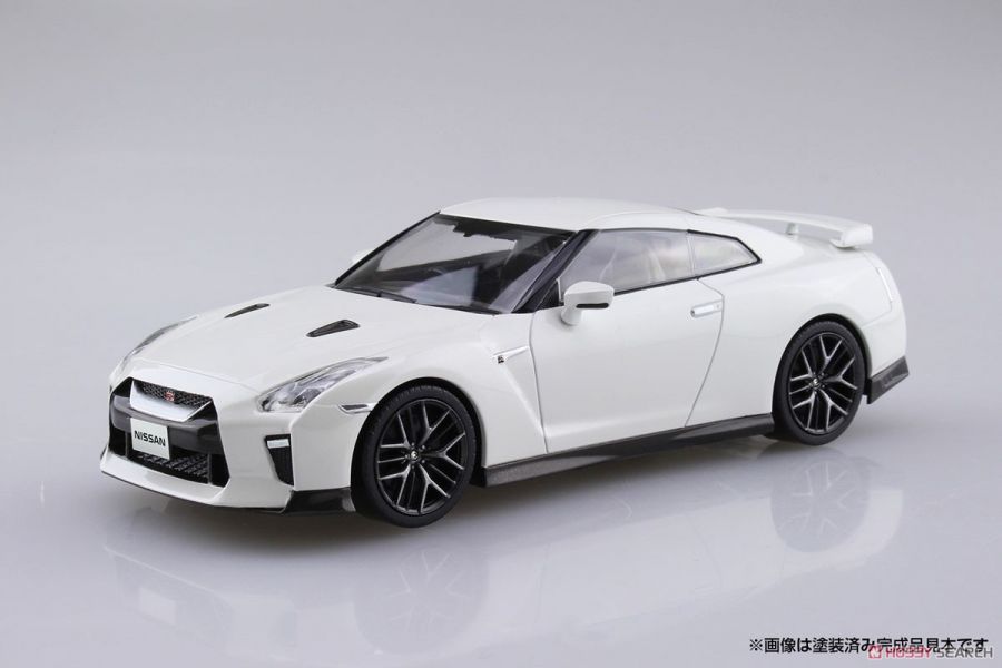 青島社 AOSHIMA 1/32 SNAP KIT 07-B 日產 GT-R 珍珠白 多色成型免膠水 