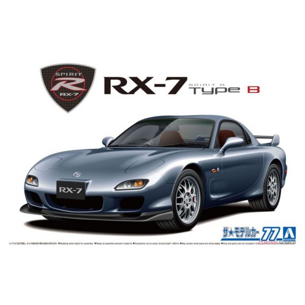 青島社 AOSHIMA 1/24 汽車模型 馬自達SPIRIT RX-7 B FD3S '02 組裝模型 