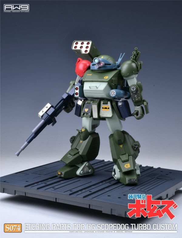 MADWORKS S74 HG 裝甲騎兵 夜盜犬/眼鏡鬥犬 渦輪特裝型 蝕刻片附水貼 