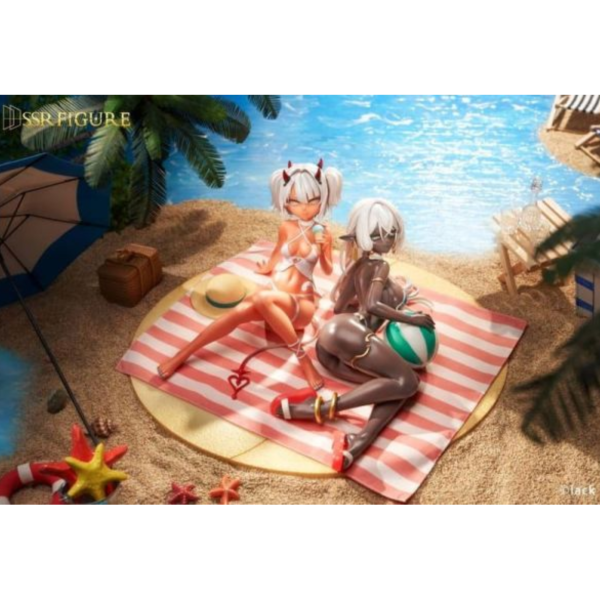 預購26年第一季 SSR FIGURE 咖啡因醬& 暗精靈舞娘 夏日Ver. 1/7 L1007 