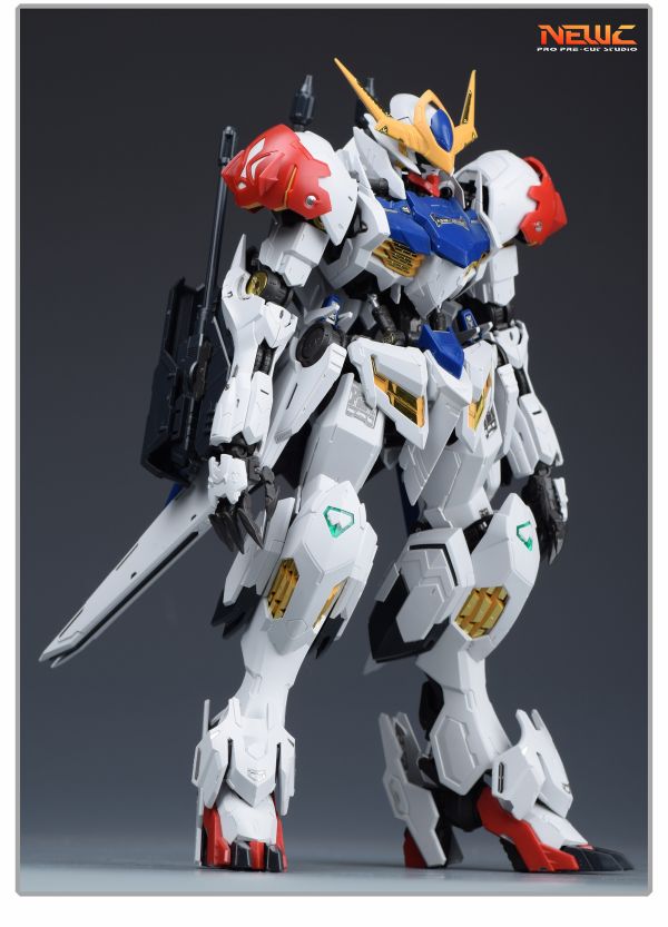 新月 MG天狼型獵魔鋼彈 蝕刻片(背膠款)+鏡面銀亮貼紙 另贈細節改套 