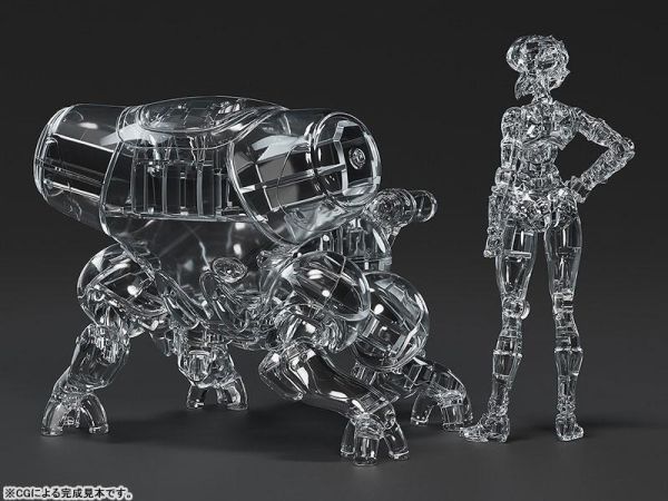 預購10月 MF mini組裝模型 PLAMAX MF-96 攻殼機動隊 草薙素子&攻殼車 光學迷彩 