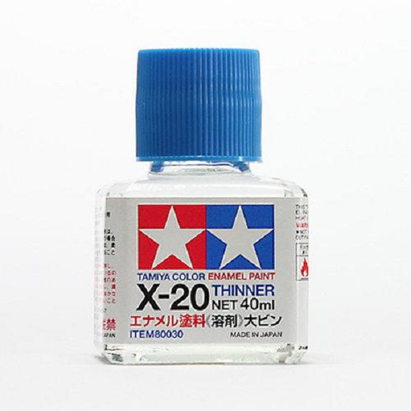 田宮 TAMIYA  80030 田宮法瑯漆、琺瑯漆溶劑 X-20 40ml(中) 墨線液 擦拭專用 