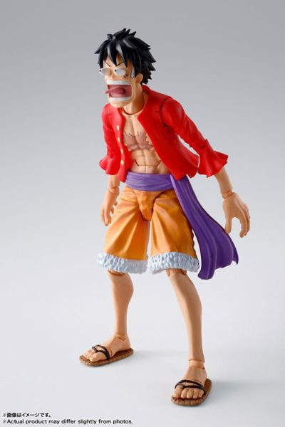 預購25年1月 萬代 代理版 SHF S.H.F 航海王 蒙其‧D‧魯夫-鬼島討伐-(再販) 
