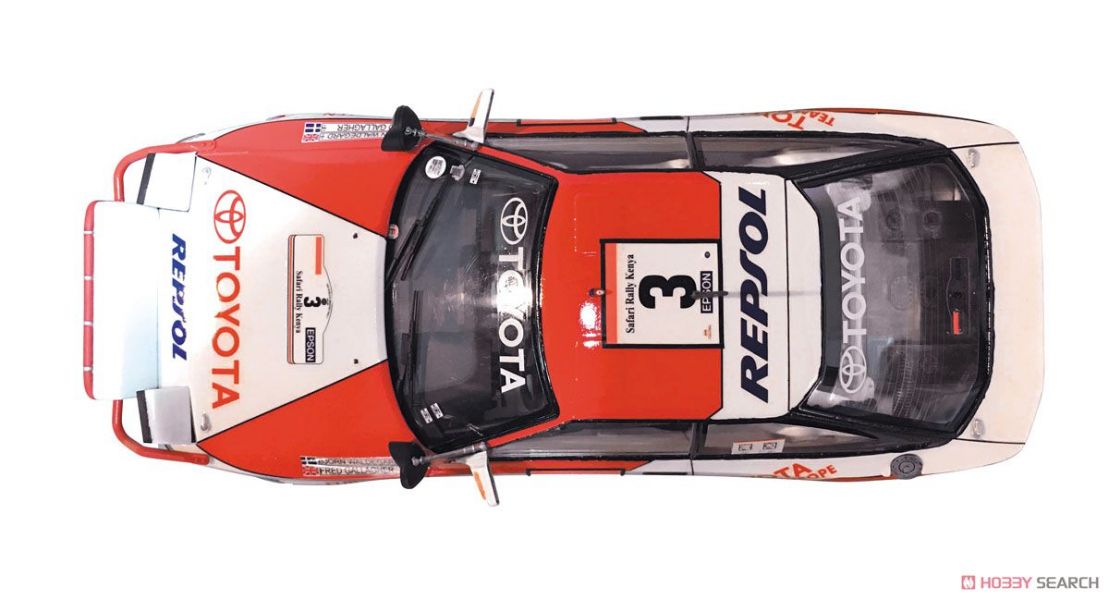 青島社 AOSHIMA  1/24 汽車模型 BEEMAX SERIES NO.08 Toyota Celica GT-FOUR (ST165) 1990 SAFARI RALLY VER. 組裝模型   