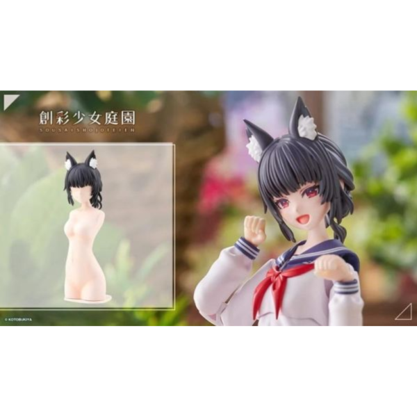 預購12月 壽屋 1/10 創彩少女庭園 造型假髮 動物耳朵 丸子頭 狐狸 組裝模型 