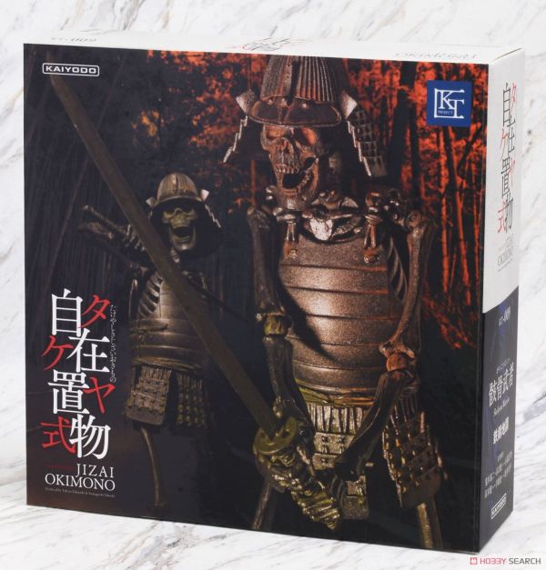 海洋堂 KAIYODO TAKEYA式自在置物 KT-009 骸骨武者 鐵錆地調 可動完成品 