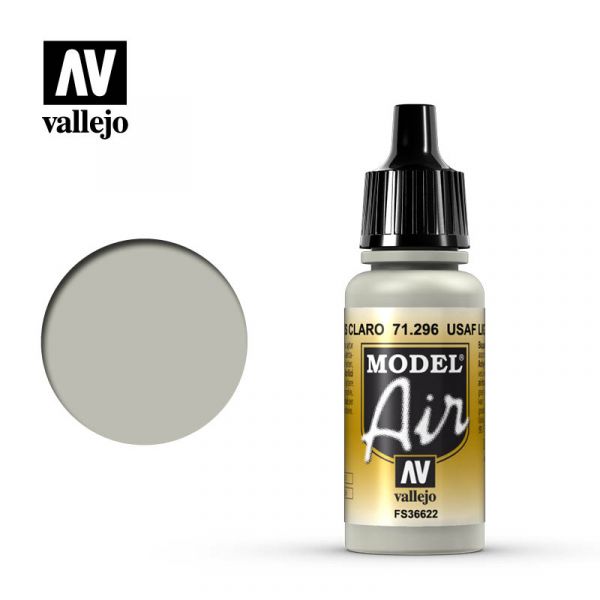 西班牙 Vallejo AV水性漆 Model Air 71296 美國空軍淺灰色 17ml 