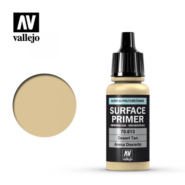 Vallejo AV水性漆 SURFACE PRIMER 70613 沙漠棕褐色17ml 