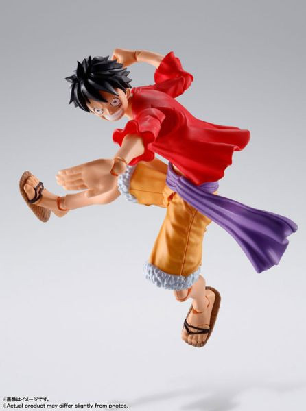 預購25年1月 萬代 代理版 SHF S.H.F 航海王 蒙其‧D‧魯夫-鬼島討伐-(再販) 