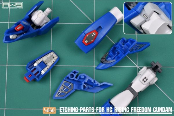 鋼魂 AW9 S60 HG 1/144 振揚自由鋼彈 改造蝕刻片 附水貼 