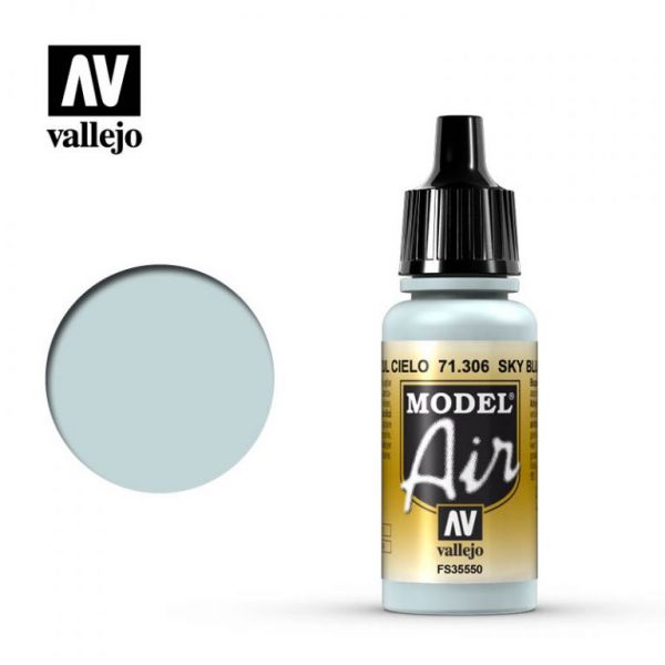 西班牙 Vallejo AV水性漆 Model Air 71306 天空藍 17ml 