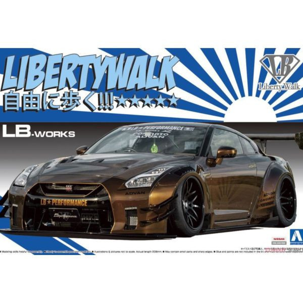 青島社 AOSHIMA 1/24 汽車模型 LB-WORKS #12 R35 GT-R type 2 Ver 