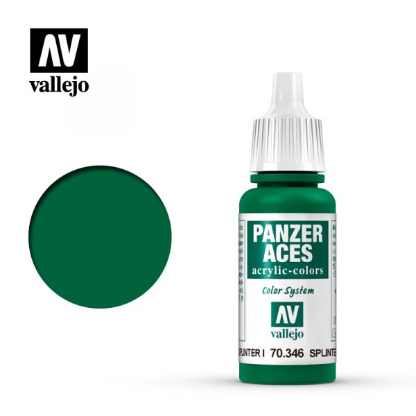  Acrylicos Vallejo - 70346 - 裝甲王牌 Panzer Aces - 碎片迷彩斑紋I Splinter Blotches I - 17 ml. 