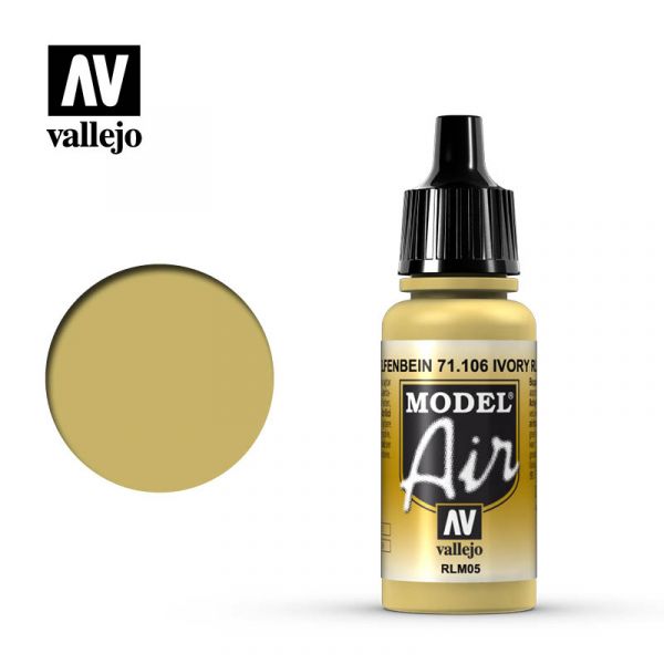 西班牙 Vallejo AV水性漆 Model Air 71106 象牙色RLM05 17ml 