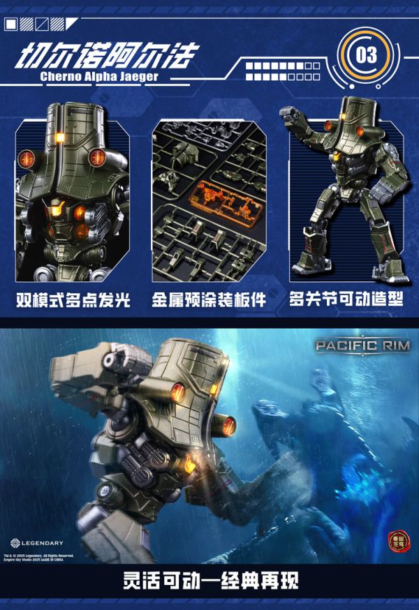 預購26年1月 帝國蒼穹工作室 環太平洋 【危險流浪者(吉普賽危機)+暴風赤紅+切爾諾阿爾法+尤里卡突襲者】 套組 (一套四款) 組裝模型 