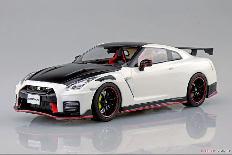 青島社 AOSHIMA 1/24 SNAP KIT 02-BW GT-R NISMO 2022 珍珠白 <多色成型免膠水> 