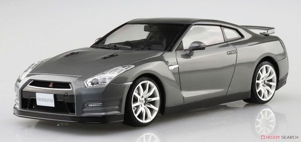 青島社 AOSHIMA 1/24 汽車模型 R35 GT-R '14 金屬深灰 