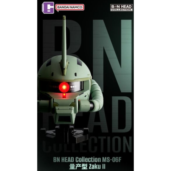預購26年Q2 萬代 BN HEAD 鋼彈頭像 機動戰士鋼彈 MS-06F 薩克II 