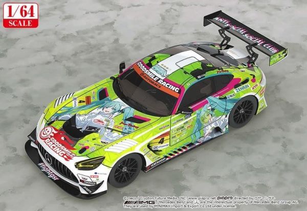 預購27年1月 GSC 1/64 初音未來GT計畫 賽車初音 AMG 2022 開幕戰Ver 再版 
