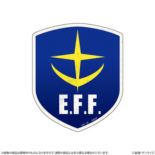 預購9月 Sun Star《鋼彈》地球聯邦軍 重複沾黏貼 約80×65mm以内 