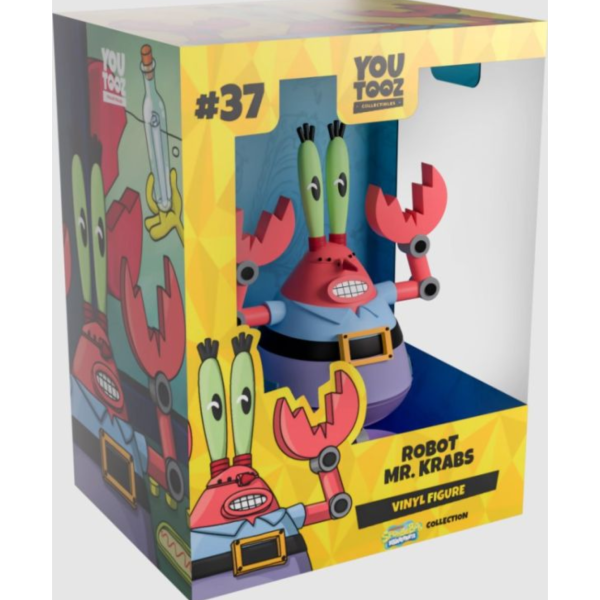 預購26年5月 Youtooz 海綿寶寶 機械蟹老闆 5.1吋 不可動 搪膠公仔 