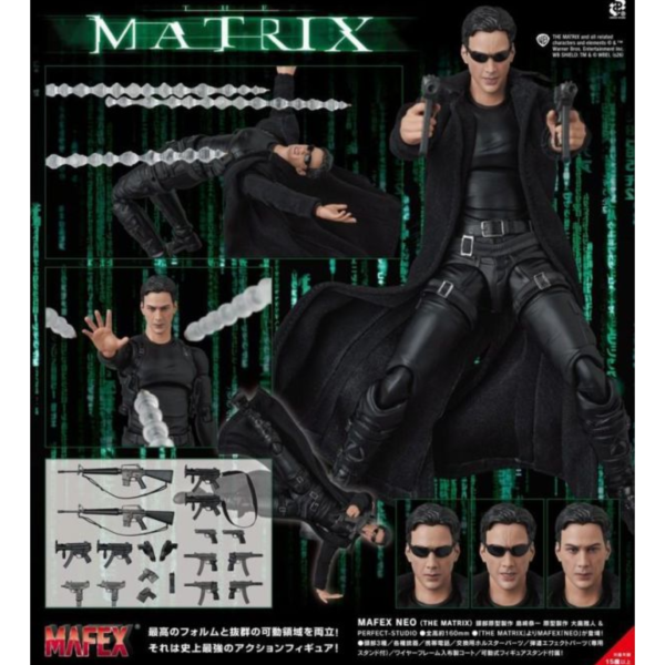 預購27年7月 Medicom Toy MAFEX 駭客任務 尼歐(可動) 