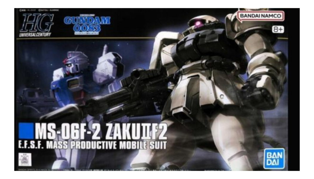 萬代 HGUC#107 MS-06F-2 ZAKU II F2 薩克 聯邦仕樣 組裝模型 
