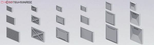 萬代 BANDAI 製作家零件HD BPHD-19 MS 面板01 BUILDERS PARTS 改造套件 