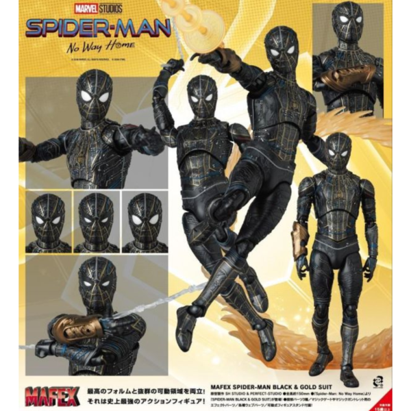 預購27年1月 MAFEX 蜘蛛人 無家日 黑金戰衣 