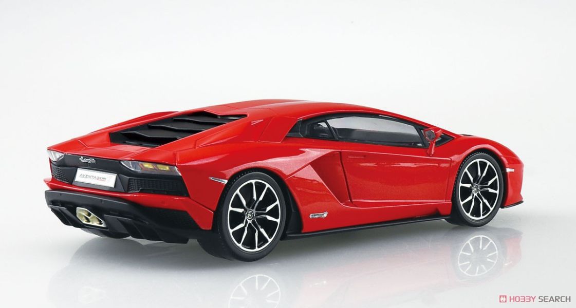 青島社 AOSHIMA 1/32 SNAP KIT 07-PR Aventador S 珠紅色 <多色成型免膠水> 