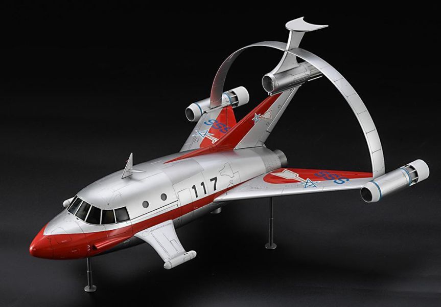 預購7月 長谷川 1/72 Jet VTOL w/火箭推進器 (w/超人力霸王系列60週年紀念壓克力立牌) 