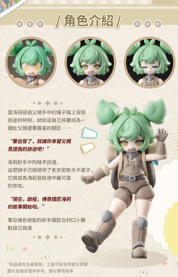 預購3月 PR Production 異世界旅行手帳 鐵匠 海莉 史密斯 組裝模型 