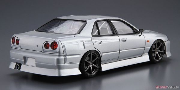 青島社 AOSHIMA 1/24 汽車模型 改裝車 No.20 061343 日產 URAS ER34 25GT-t '01 組裝模型 AOSHIMA 1/24 閃電霹靂車 阿斯拉 AKF-0/G LIFTING TURN模式