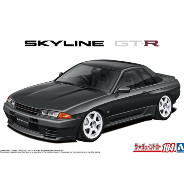 預購12月 青島 1/24 改裝#104 日産 Skyline GT-R(BNR32) ‘89 氣壓懸吊改裝 