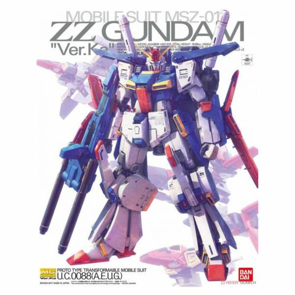 萬代 BANDAI 1/100 鋼彈模型 MG ZZ鋼彈 ver.Ka 組裝模型 