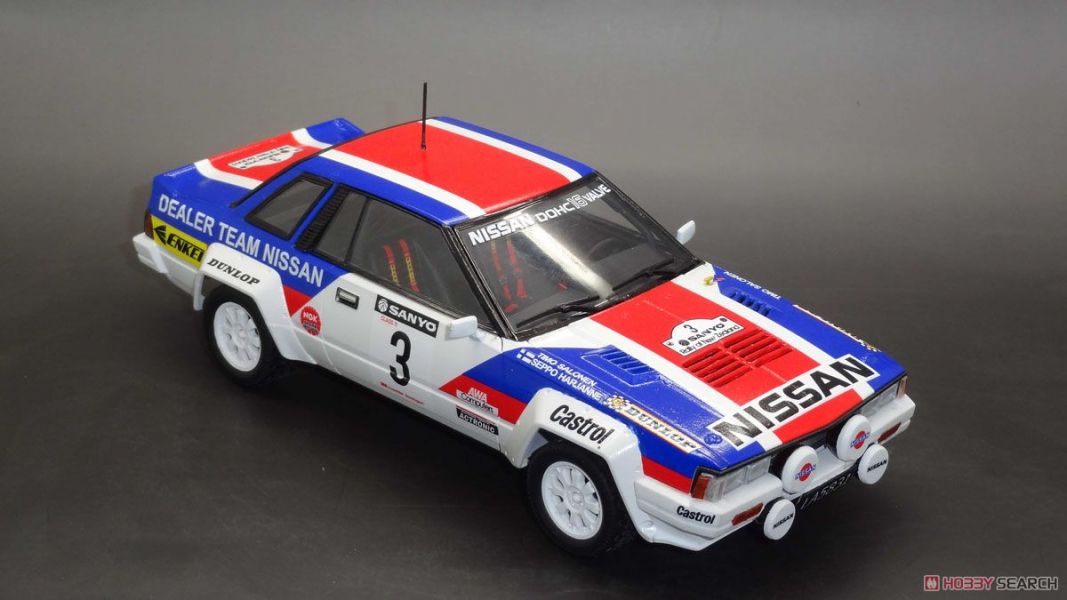 青島社 AOSHIMA  1/24 汽車模型 BEEMAX SERIES NO.07 NISSAN 240RS New Zealand Rally Version 組裝模型  