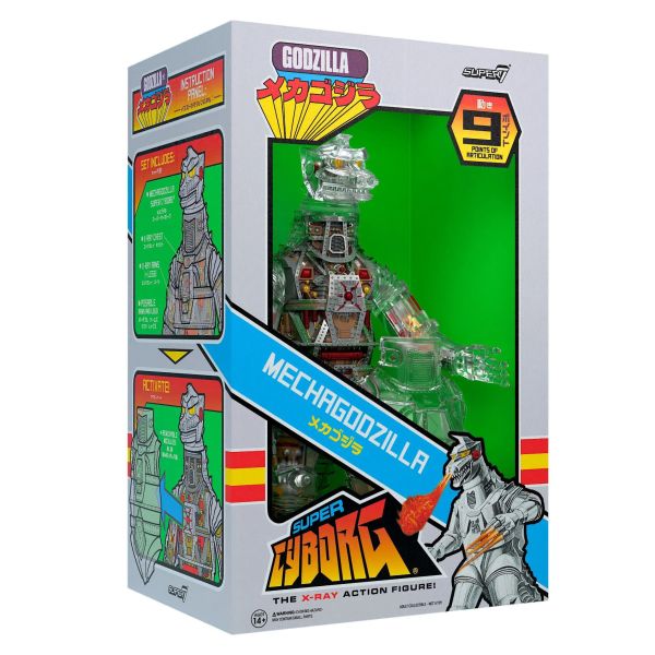 SUPER7 東寶超級機器人 哥吉拉 機械哥吉拉 Vintage Toy 透視版 可動完成品 