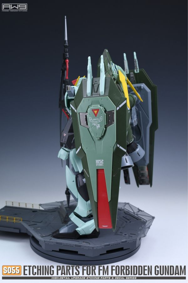 鋼魂 AW9 S55 FM 1/100 禁斷鋼彈 專用蝕刻片 附水貼 