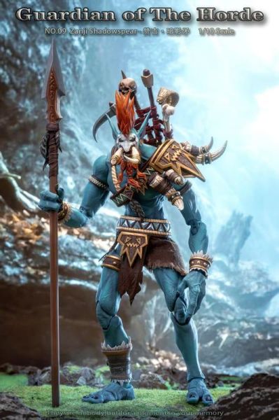 預購11月 灰騎士工作室 部落守衛 09 讚吉 暗影矛 Zanji 可動 