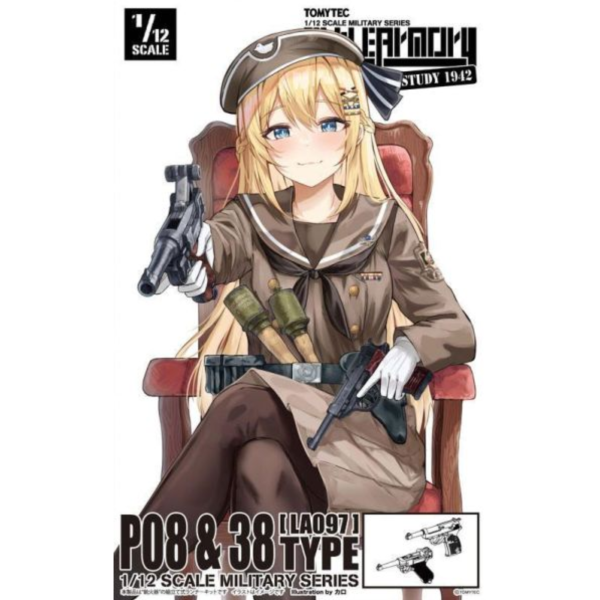 預購9月 TOMYTEC 1/12 LittleArmory (LA097) P08 & P38 Type 