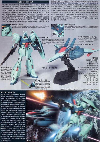 萬代BANDAI 1/144 鋼彈模型 HGUC#085 RGZ-91 Re-GZ 靈格斯 組裝模型 