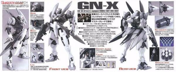 萬代 BANDAI 1/100 鋼彈模型 MG GN-X 厄運式 組裝模型 