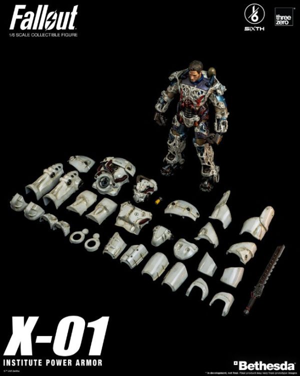 預購26年Q1 THREE ZERO 1/6 異塵餘生 X-01 學院動力裝甲 