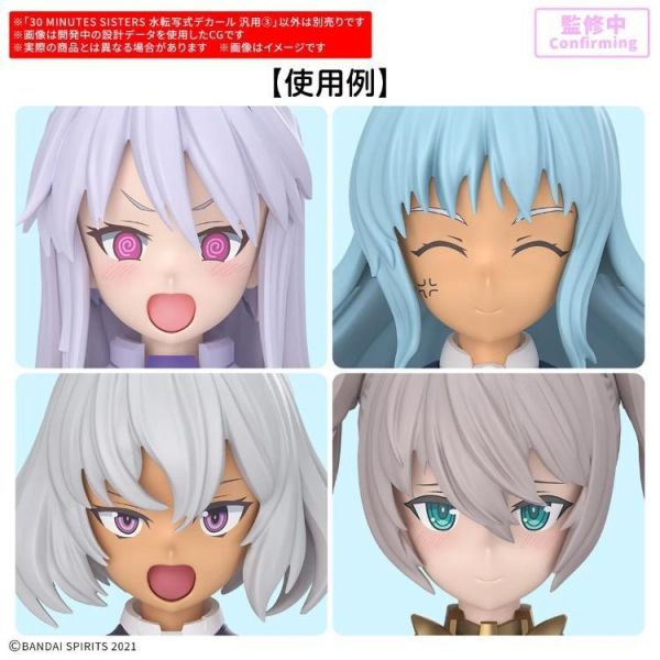 萬代 BANDAI 30MS 水貼紙 通用3 