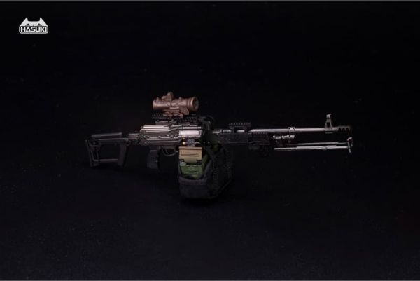 預購26年Q3 HASUKI 神貓跳動 1/12人偶適用武器配件 PKM A款 金屬黑 