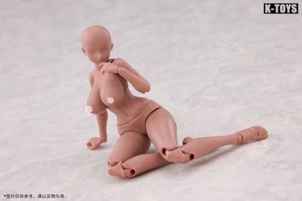 預購10-12月 K-Toys 日漫風 豐滿女素體 KT02C 黑膚 1/12 