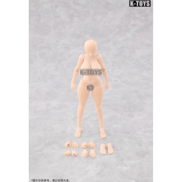 預購10-12月 K-Toys 日漫風 豐滿女素體 KT02A 白膚 1/12 