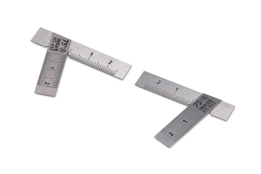 Wave HT434 HG 不鏽鋼T型尺（短款）2件裝 75度 